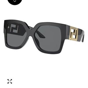 Versace Black and Gold Sunglasses